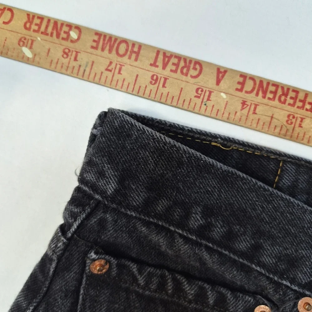Levi's 550 Relaxed Fit Mens 34x32 Black Jeans Denim Baggy Grunge Workwear 2007